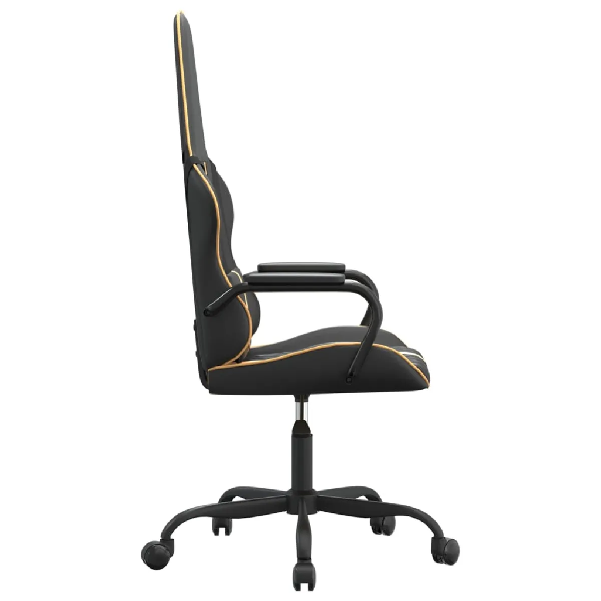 VIDAXL Noir/Doré Similicuir