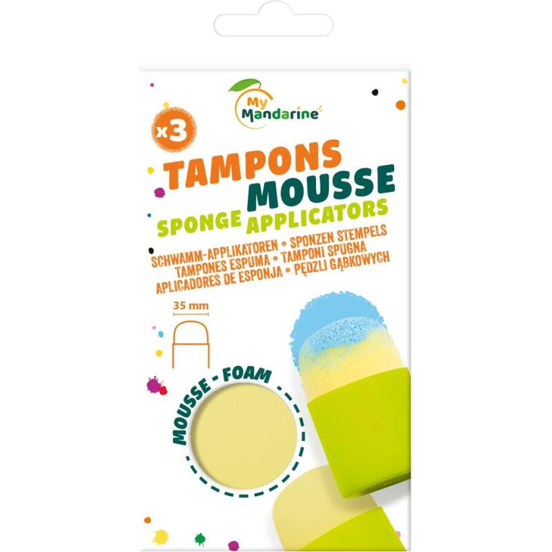 Set de 3 tampons mousse - Vert