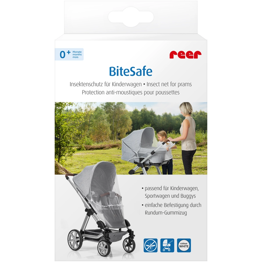 reer BiteSafe Insektenschutz für Kinderwagen weiß