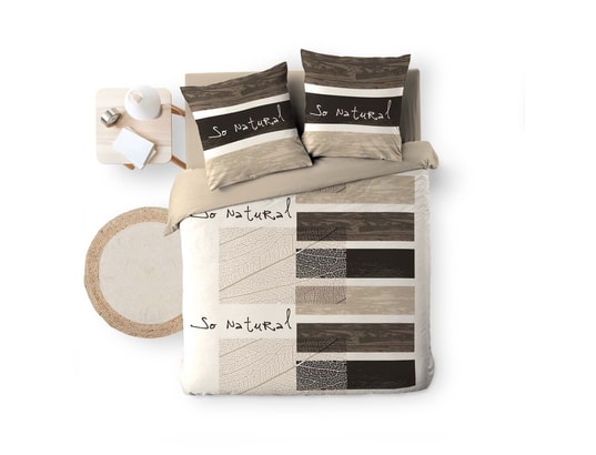DOUCEUR D'INTERIEUR - Ensemble couette + 2 oreillers Parure de lit manala - 100% coton - 220 x 240 cm