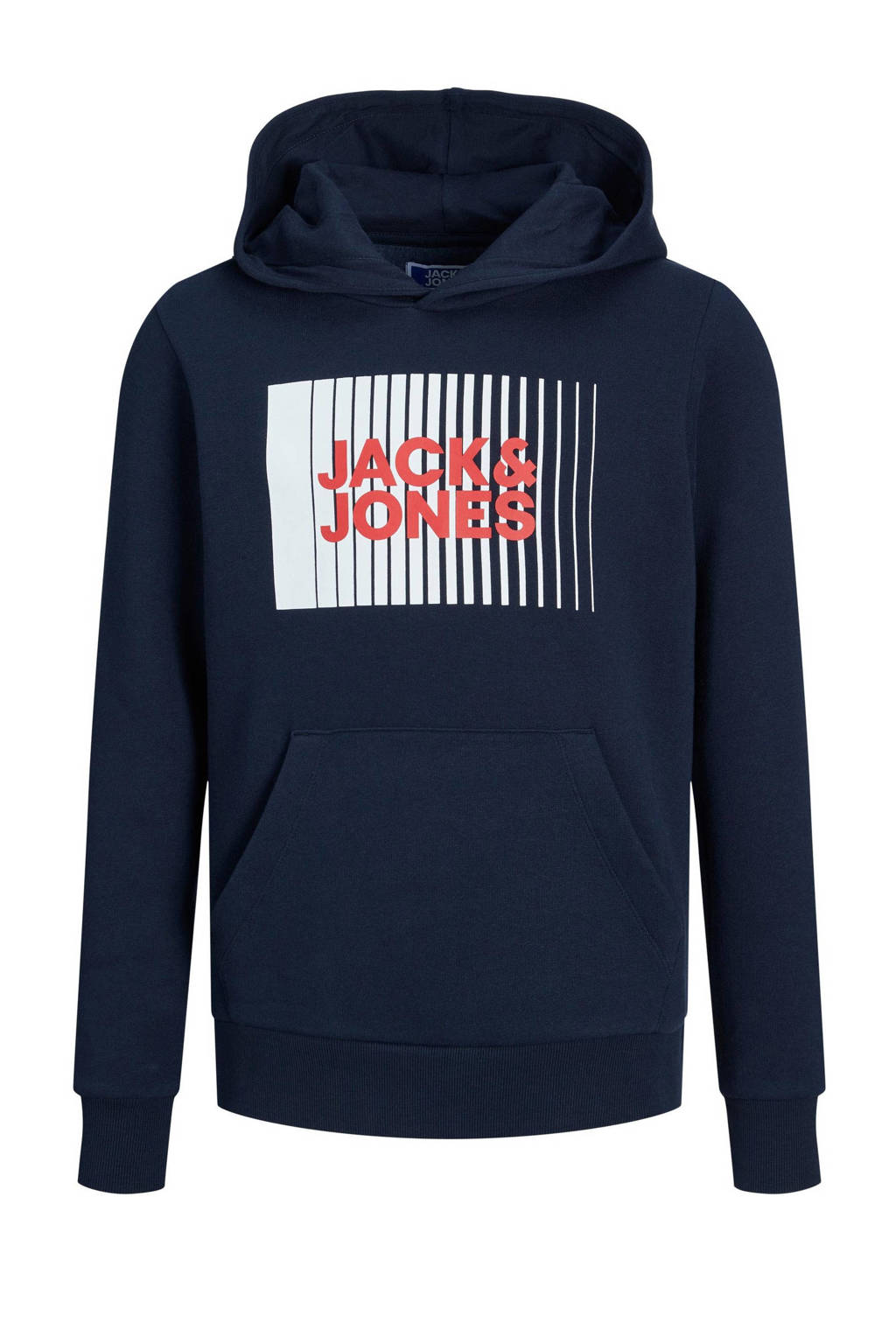 JACK & JONES hoodie JJECORP met logo donkerblauw