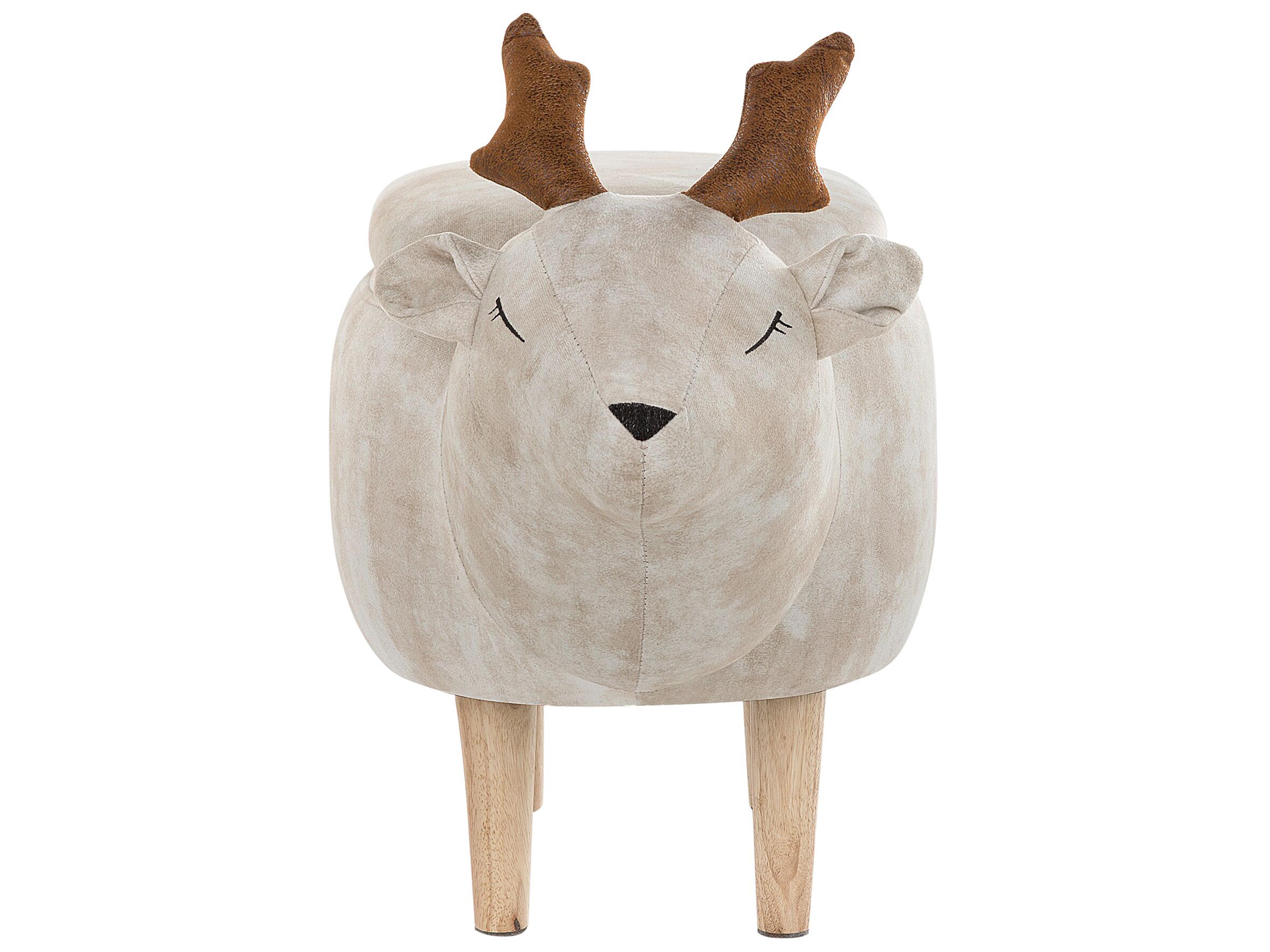 Dierenpoef met opbergruimte REINDEER Stof Beige Rendier
