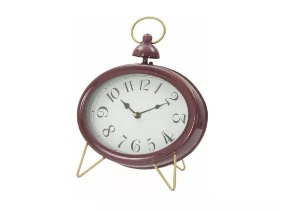 Horloge en métal rouge cm 8,5x5,5x33,5