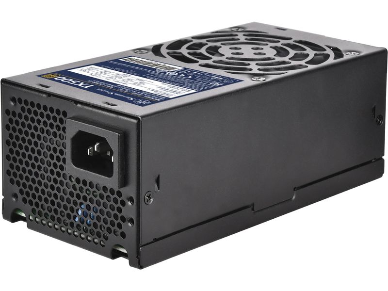 SilverStone Netzteil TX500 Gold 500 W TFX-Netzteil mit geräuscharmen 80-mm-HYB-Lüfter