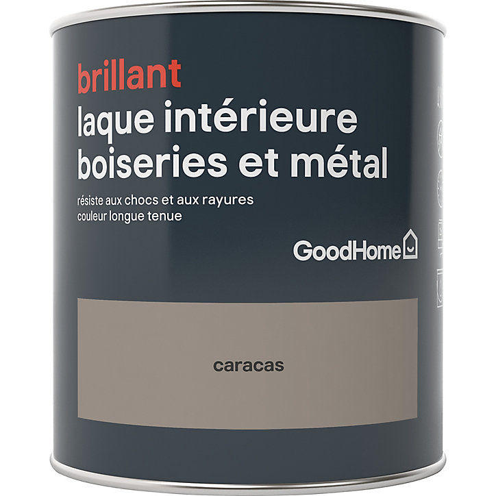 Laque boiseries et métal GoodHome Caracas Brillant 0,75L