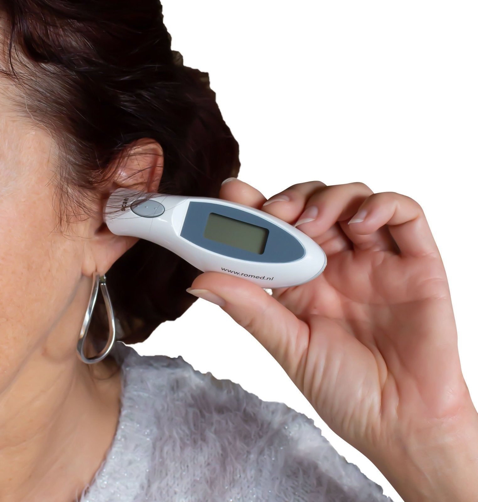 Romed Infrarot Ohr Fieberthermometer digital inkl. Tasche und Batterie