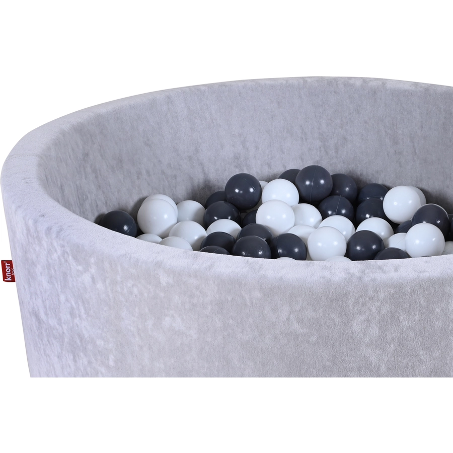 knorr toys® Bällebad soft - Grey - 300 balls greycreme grau