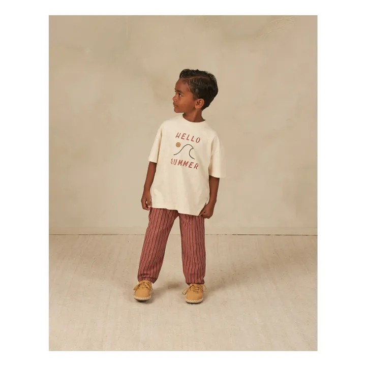 Rylee + Cru T-Shirt Hello Summer | Ecru