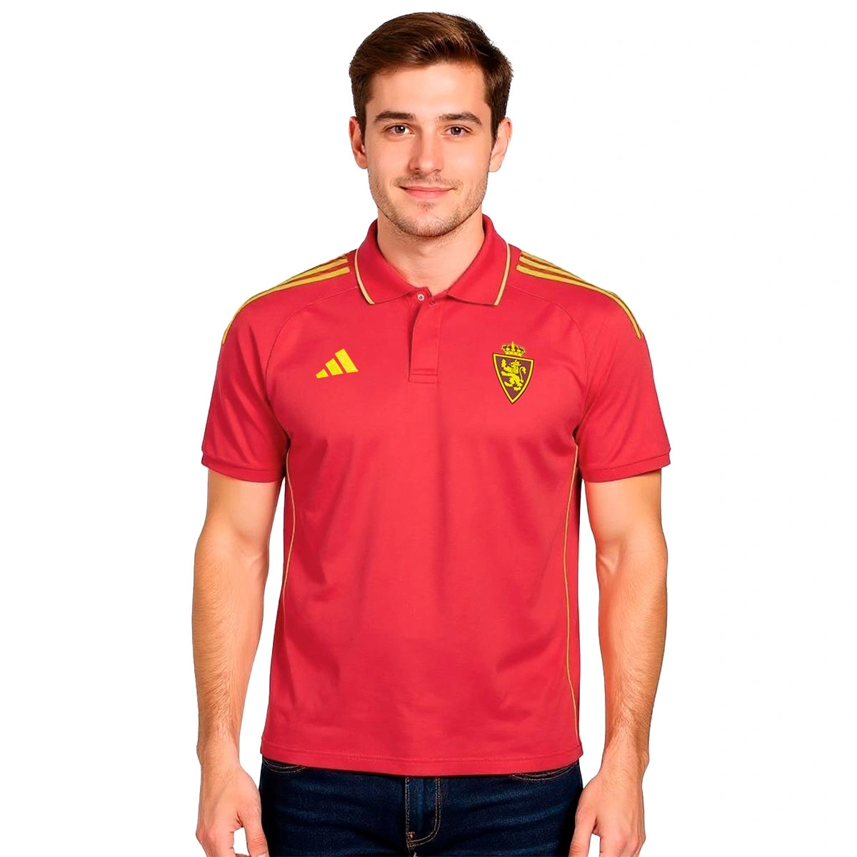 Polo adidas Real Zaragoza Passeio Jogador 25-26