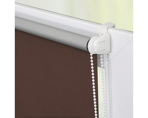 Lichtblick Thermo klemrolgordijn, geen boren nodig, bruin, 45x150 cm, inclusief klembeugels