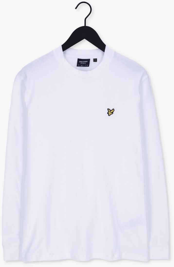 LYLE & SCOTT witte lyle & scott t-shirt mock neck long sleeve tshirt