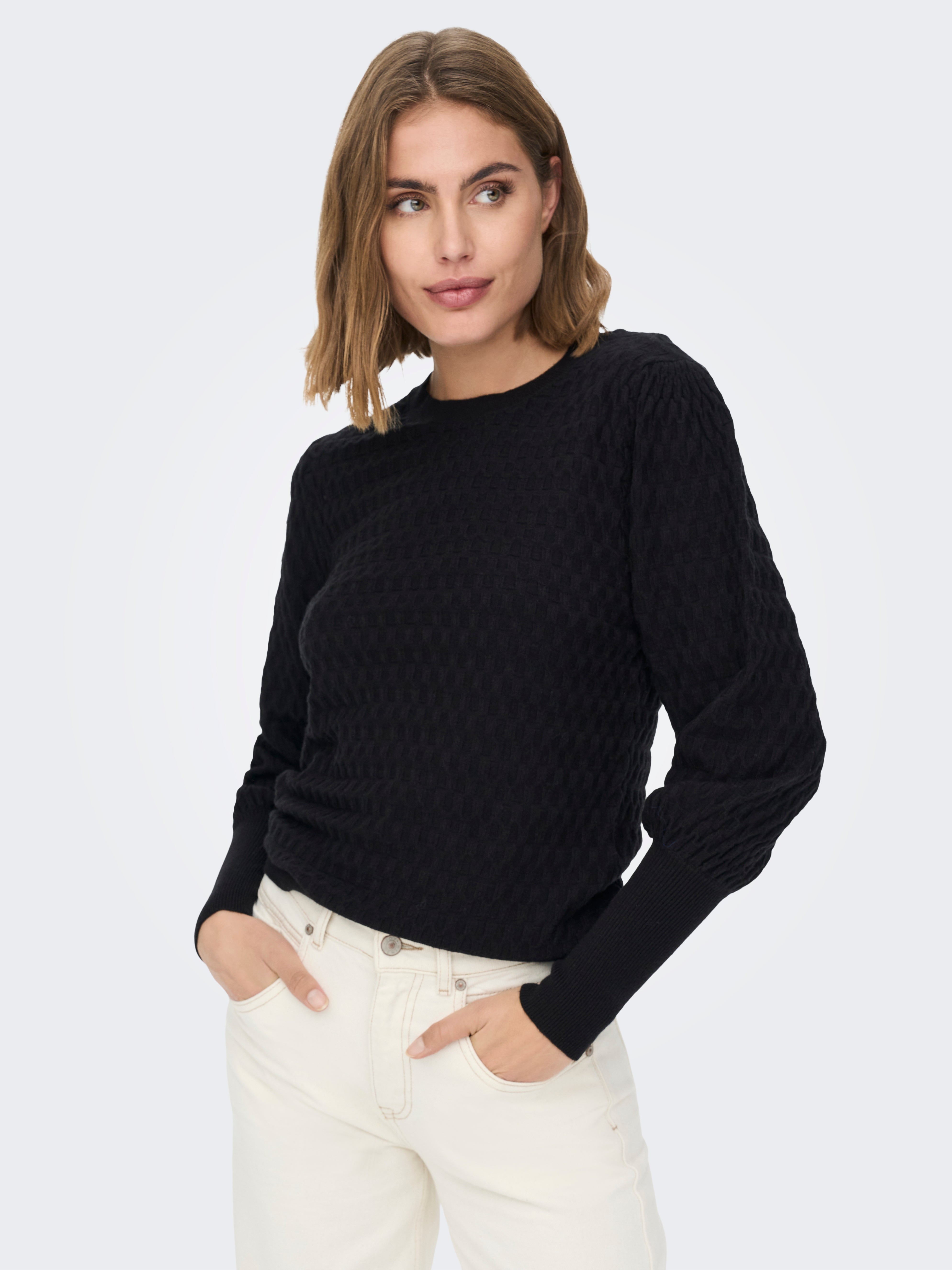 ONLFAYE Strickpullover Black