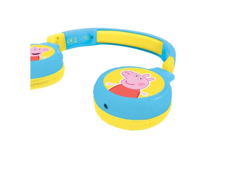Lexibook Kinderkopfhörer Peppa Wutz 2-in-1-Bluetooth Kabelloser Kopfhörer für Kinder