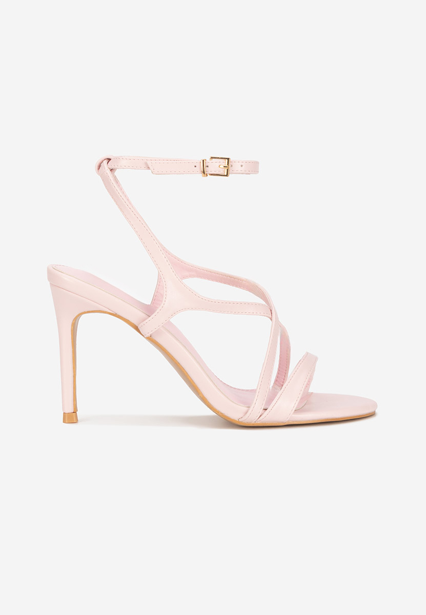 Sandales femme à talon roses Sorania