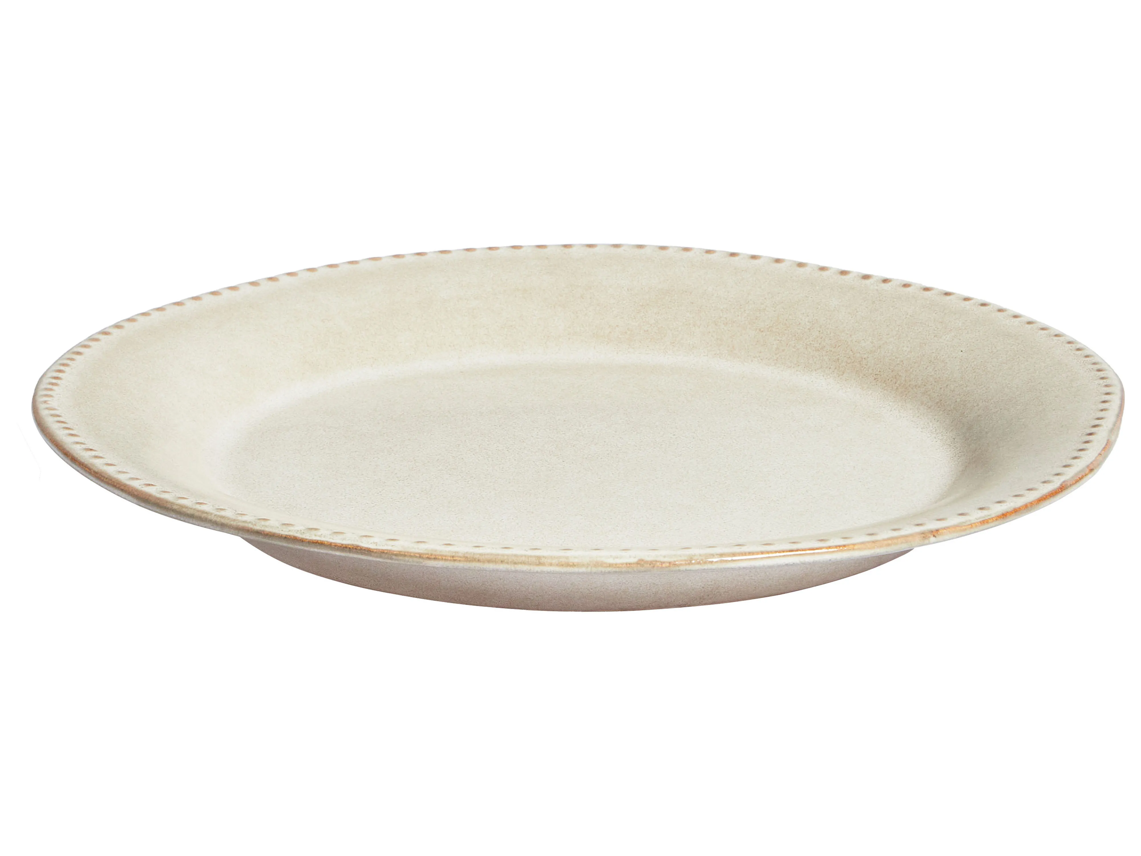 12-delige serviesset CHERVIL Steengoed Lichtbeige
