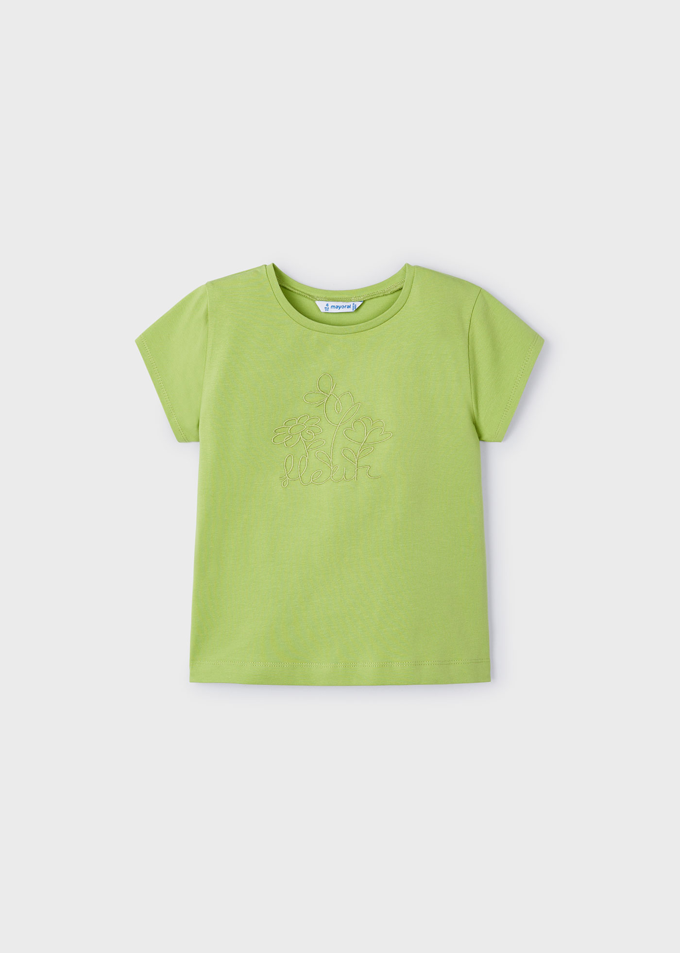 Camiseta bordada Better Cotton para meninas