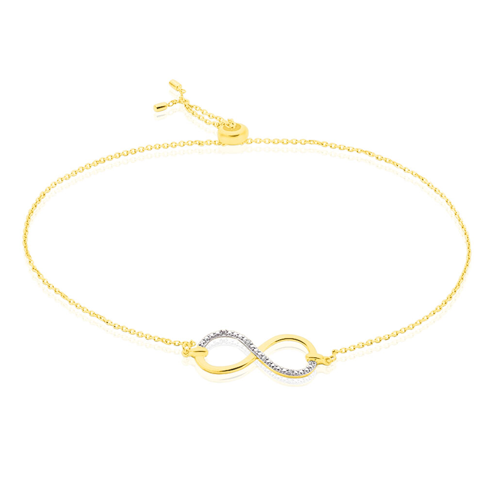 Bracelet Infino Or Jaune Diamant