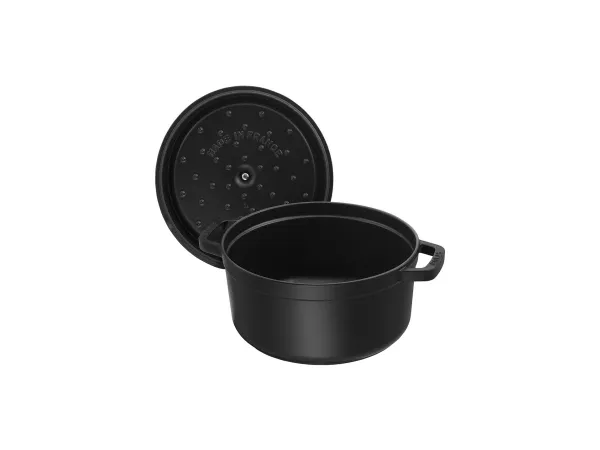 ZWILLING STAUB LA COCOTTE, Gryde bradepande, Rund, Støbejern, Keramisk, Gas, Halogen, Induktion, Forseglet plade, Sort, Emalje