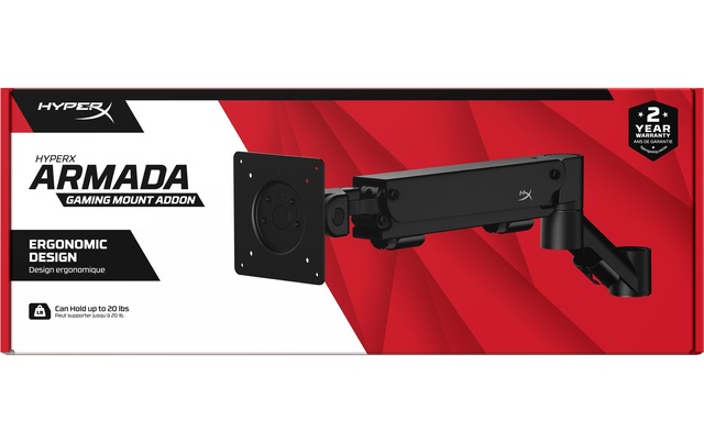 HyperX Monitor-Halterung »Addon Gaming Mount bis 9,1 kg – Schwarz« 1 Stk. tlg. Maximale Bildschirmgrösse: 32 