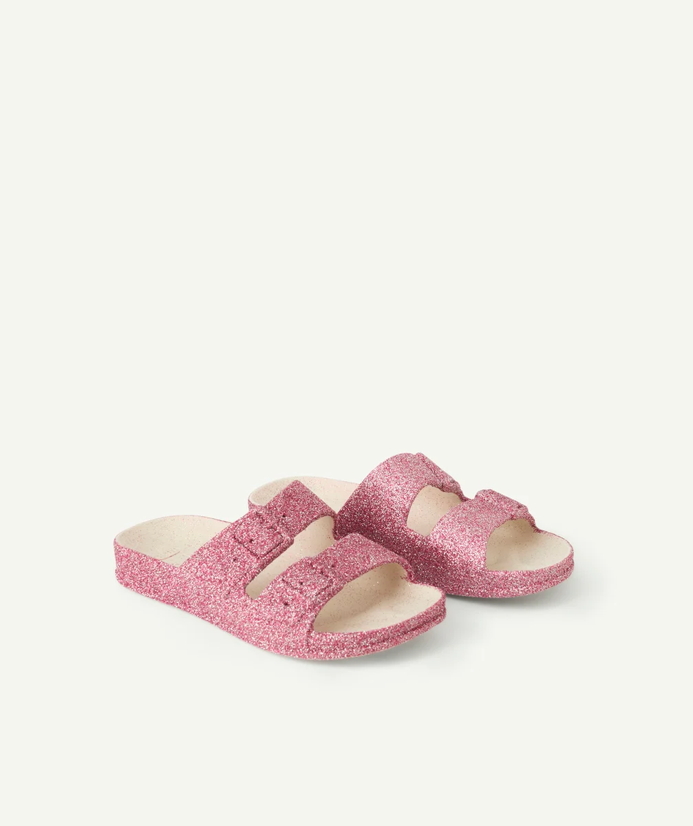 CACATOESSANDALES MAUVE PAILLETÉ PARFUMÉES
