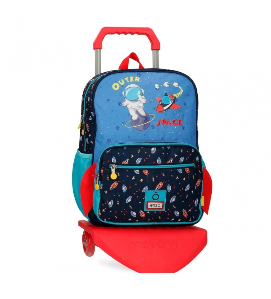 Enso Mochila escolar Enso Outer Space con carro 38 cm