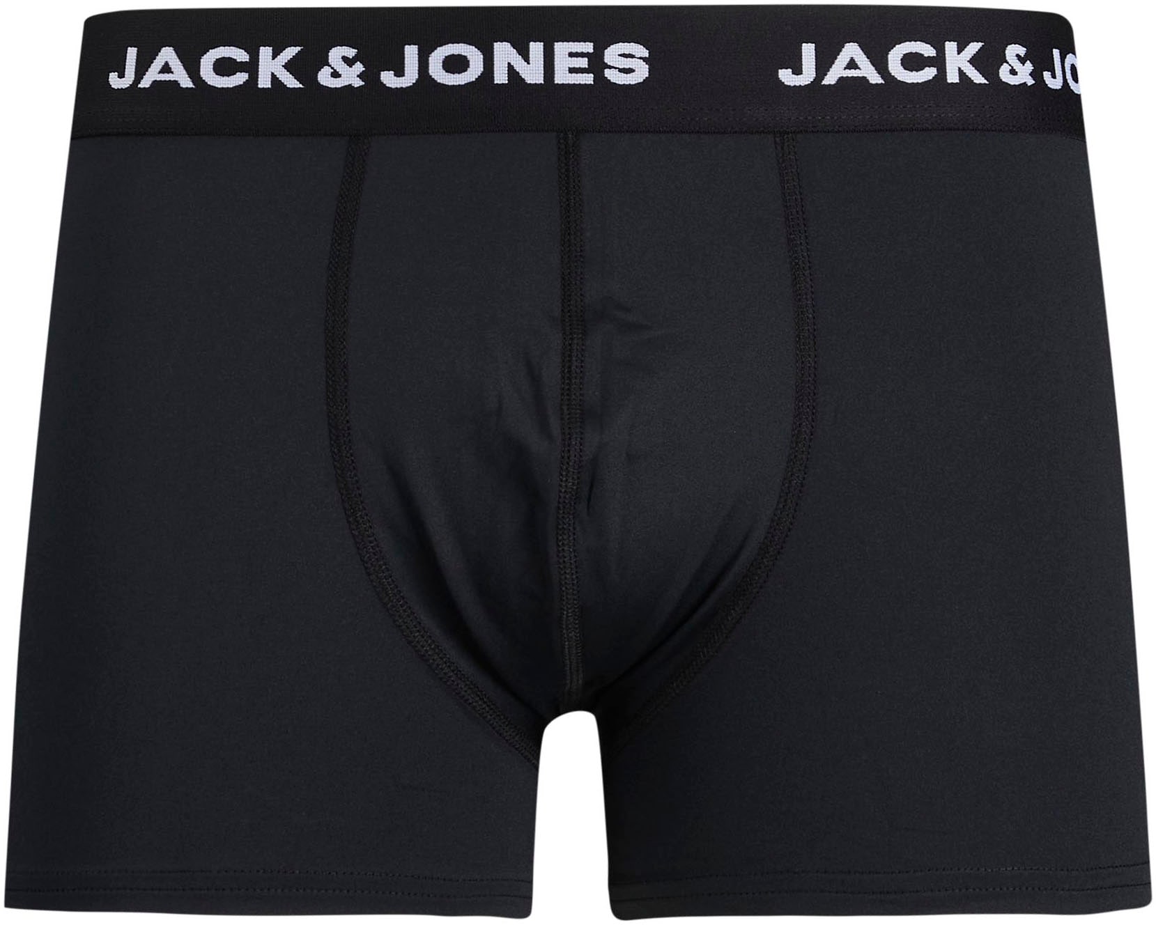 Jack & Jones Boxershorts »JACBASE Microfiber mit Gummibund, perfekter Passform, im 3er-Pack«, 3 Stk. eng anliegend, Single Jersey, Polyester