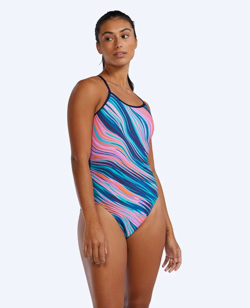 TYR badedragt til damer - Riptidal Trinityfit - Pink/blå
