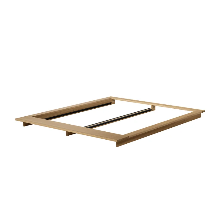 OUT Objekte unserer Tage - Faro Bett Large, 180 x 200 cm, Eiche massiv gewachst
