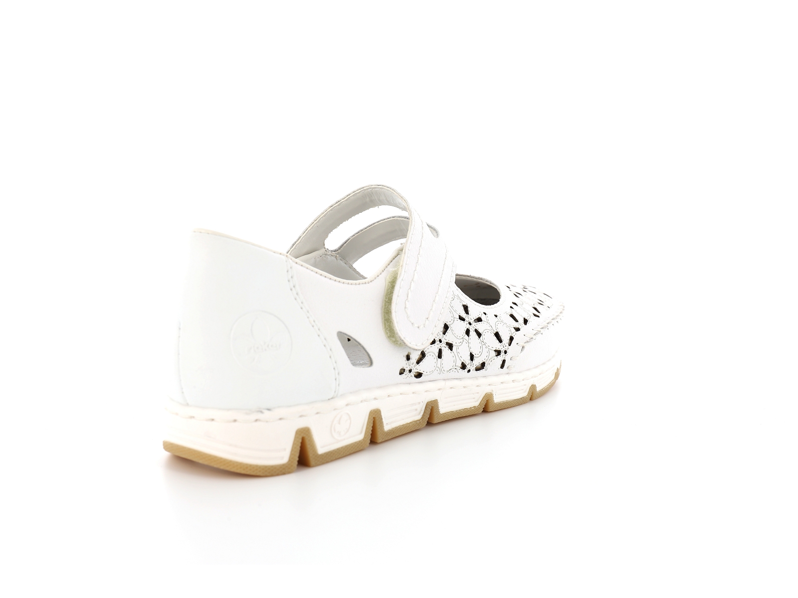 Rieker-49977 Cuir Blanc