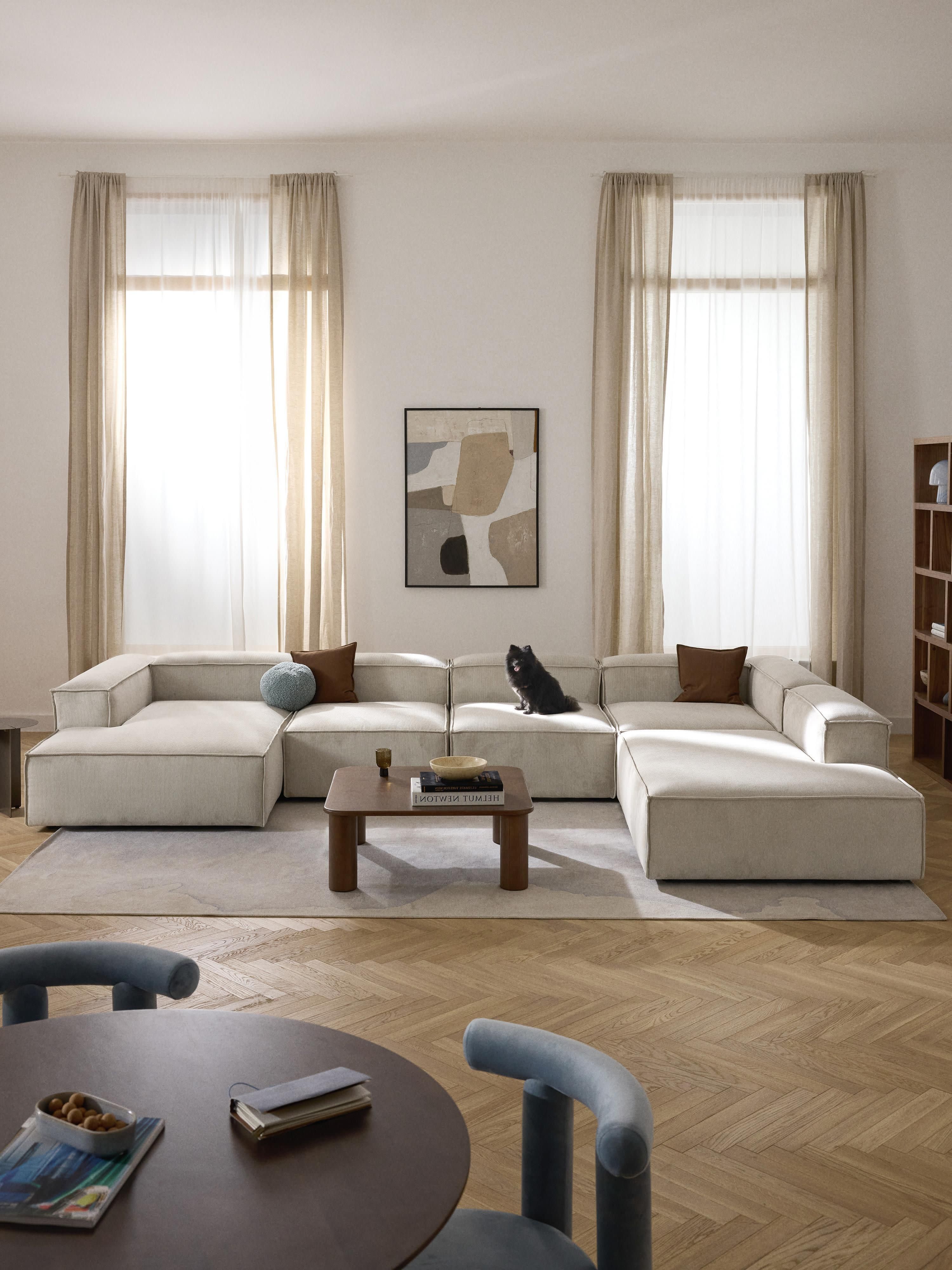 Modulaire U-bank Lennon van corduroy