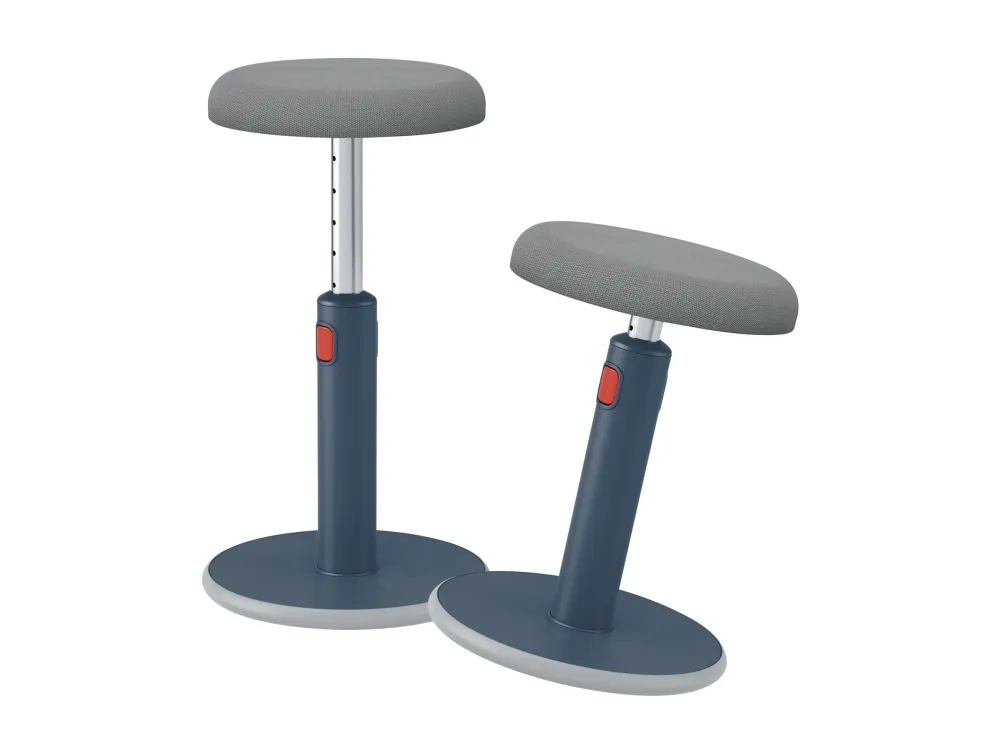 Leitz Ergo Cosy Active Sidde-stå balancestol 2-i-1 grå - højdejustering 46-79 cm