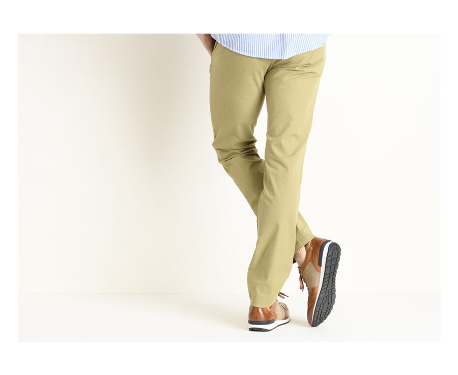 Pantalon chino homme Kaki Clair - KYRK