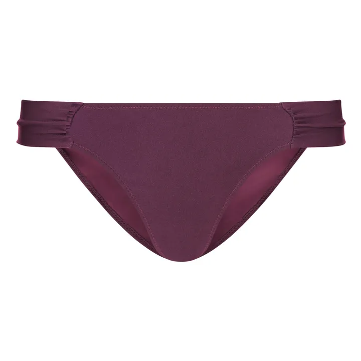 Alma Deia Bas de mailllot de bain drapé | Aubergine