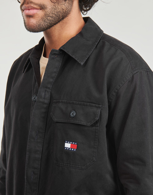 Tommy Jeans - TJM ESSENTIAL SOLIDOVERSHIRT - Noir