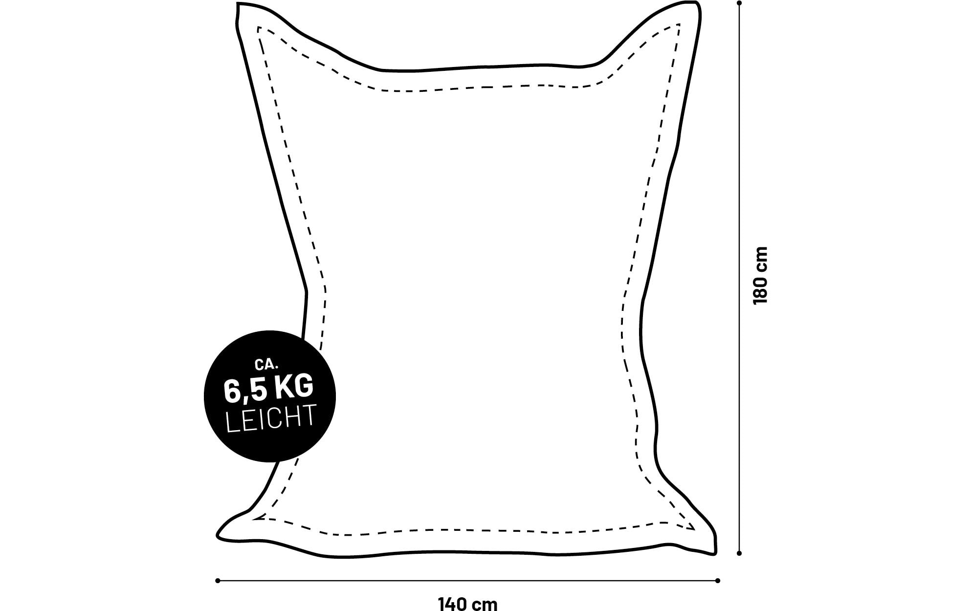 Sitzsack Comfort 380 L, Grün<br>Sitzsack für innen und aussen