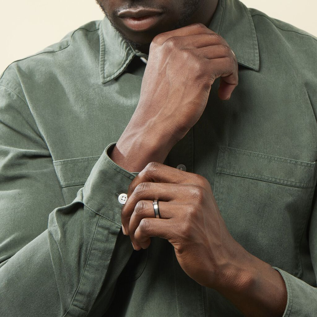 Bague Christell Acier Blanc