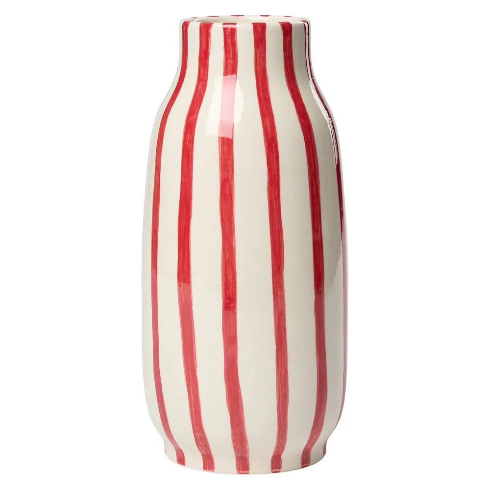 Familianna  Stripes Big vase - rød