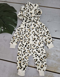 Baby Teddy Onesie – Leopard wit
