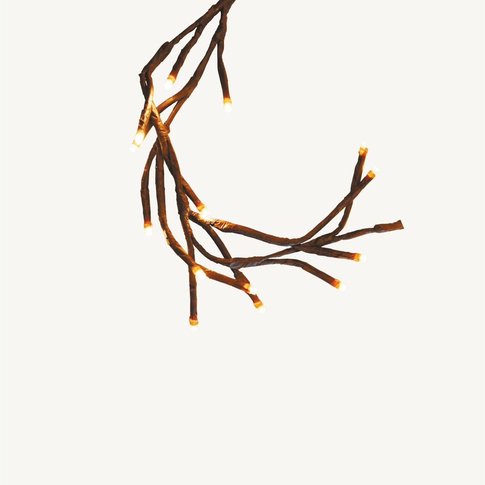 Branche gecko lumineuse 1,800 9 branches blanc chaud 144 led - int - chromex