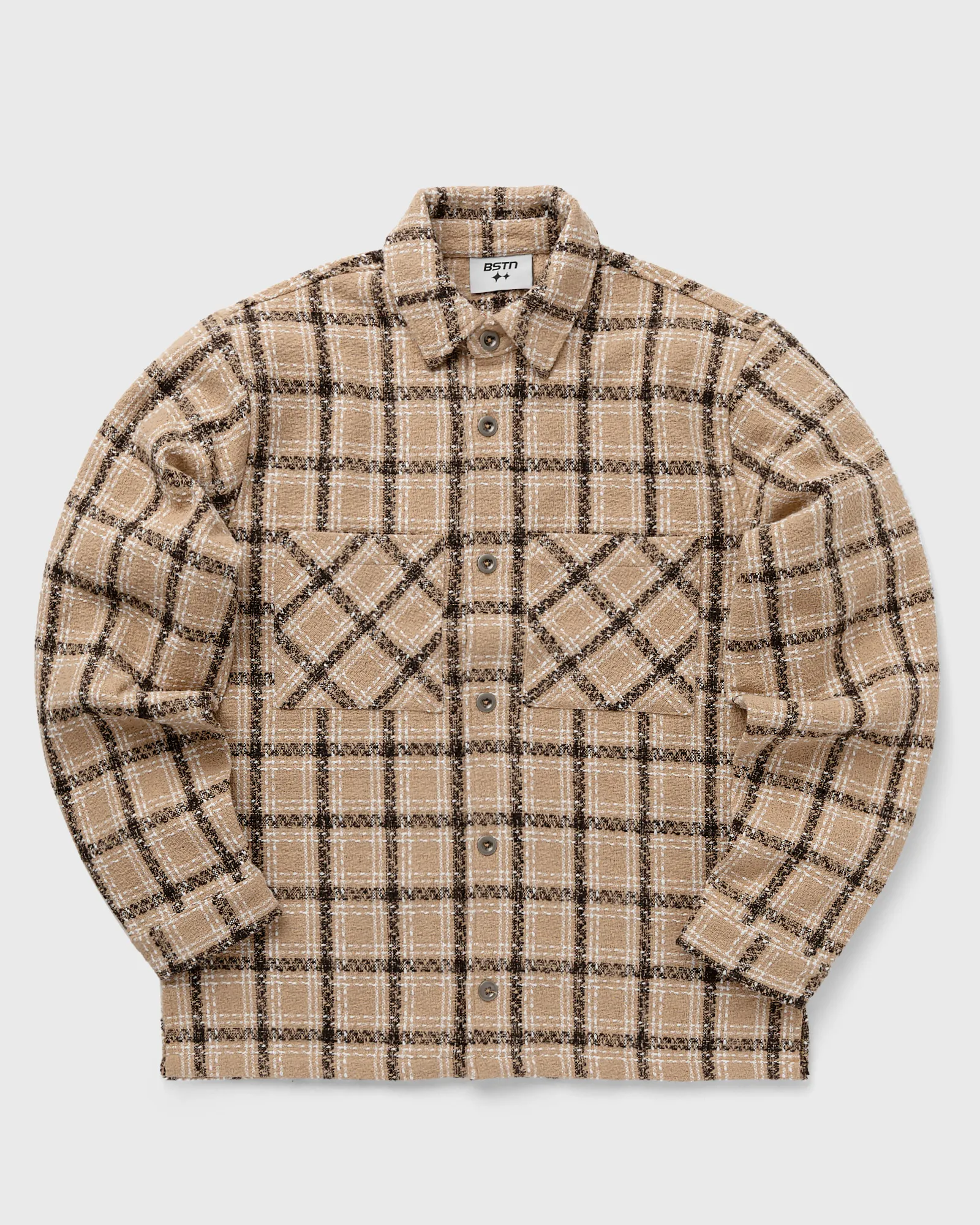 BSTN Brand BOUCLÉ PLAID SHIRT