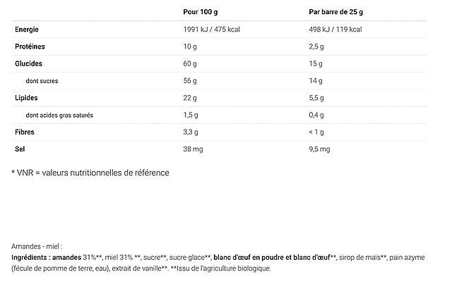 OVERSTIM.S - BARRE NOUGAT BIO X4