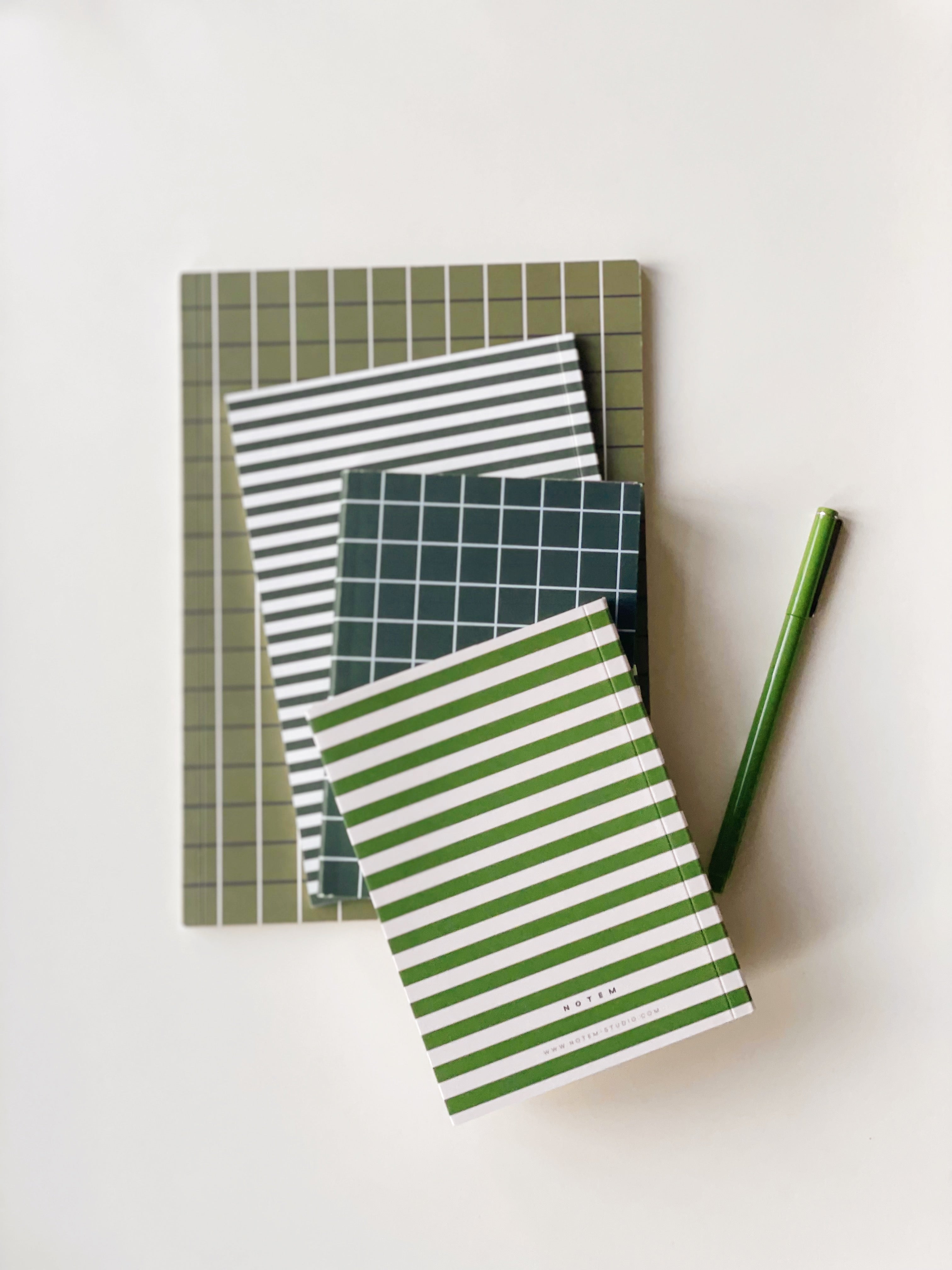 Notem  VITA notesbog, medium - Green Grid