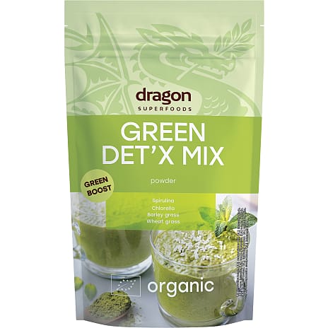 Plantepulver mix m. spirulina, chlorella, byg- og hvedegræs