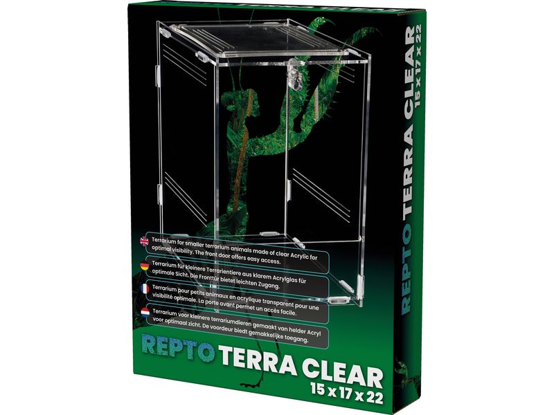 Repto Terrarium Plexi, 15 x 17 x 22 cm Terrarium für kleinere Terrarientiere