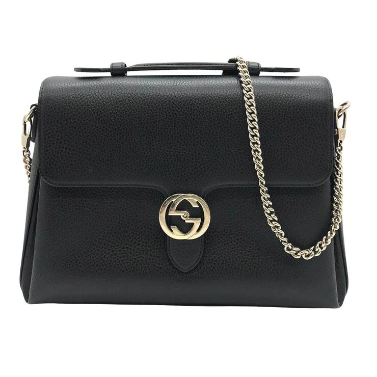 Gucci Vintage Gucci Crossbody Bag Black