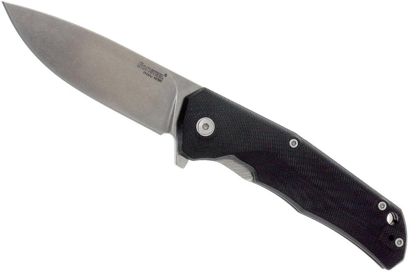 LionSteel TRE G10 GBK zakmes, black