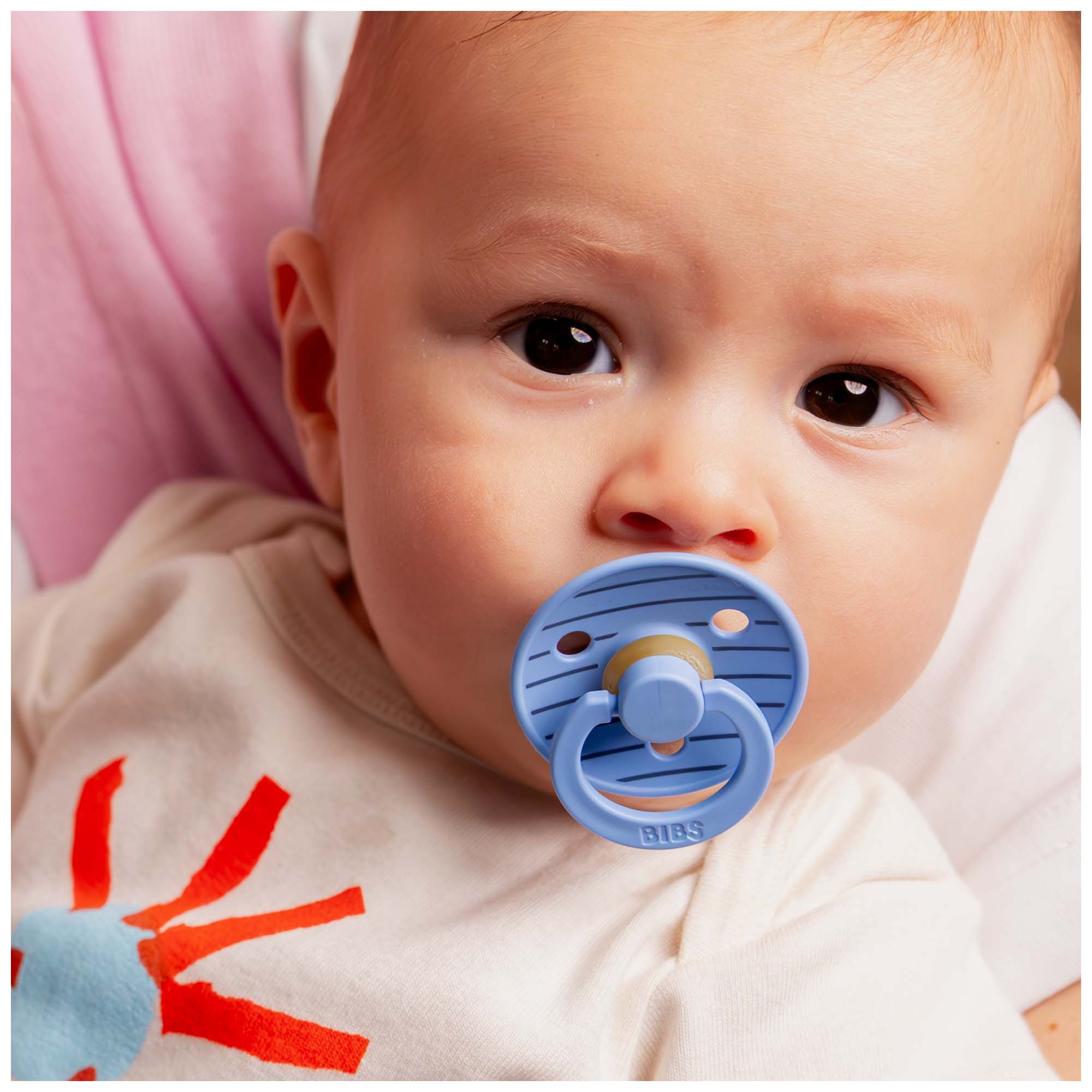 Bibs fopspeen Studio Round size 2 - 2 stuks blauw - Prénatal