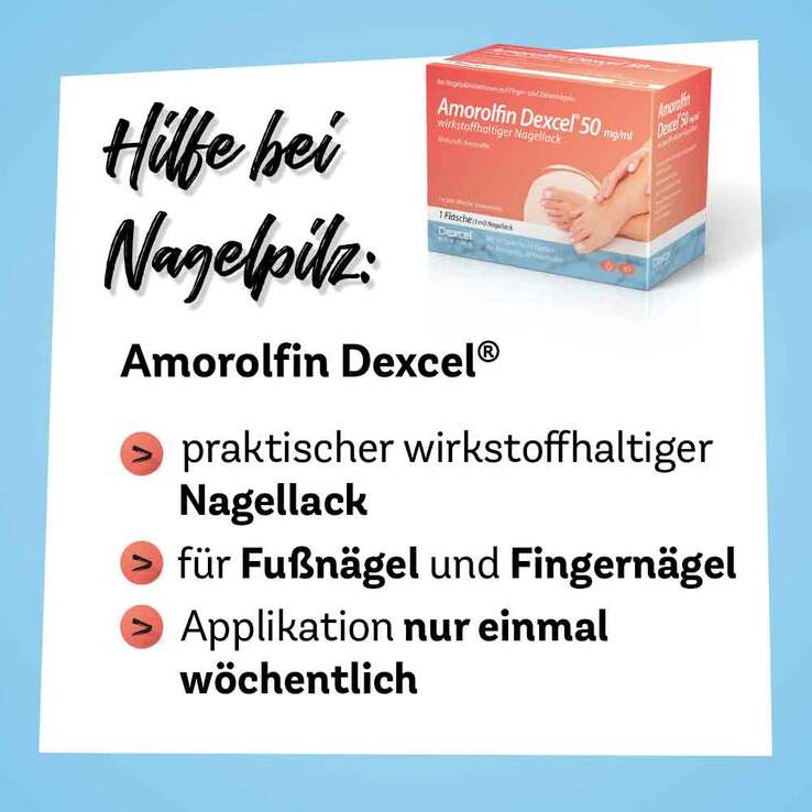 Amorolfin Dexcel® 50 mg/ml wirkstoffhaltiger Nagellack, 5 ml