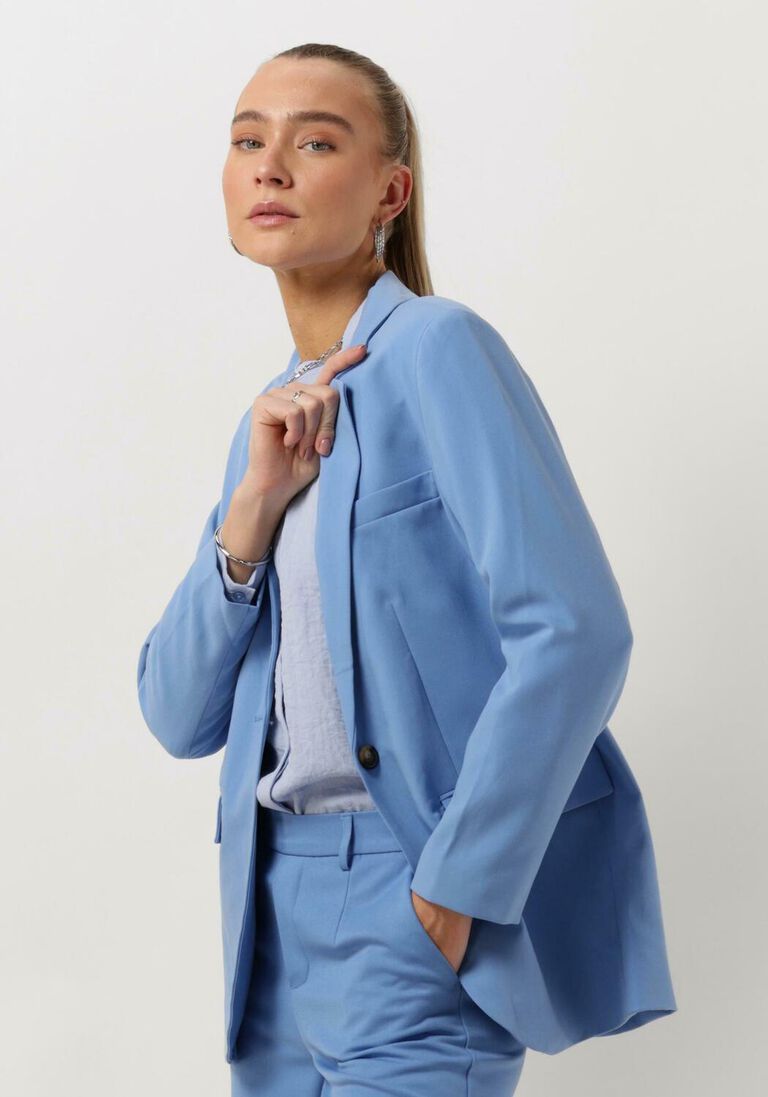 OBJECT lichtblauwe object blazer objsigrid l/s blazer