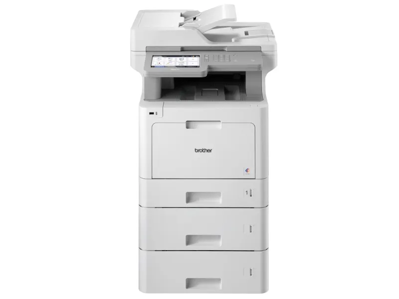 Brother MFC-L9570CDW - Multifunktionsprinter - farve - laser - A4/Legal (medie) - op til 31 spm (udskriver) - 300 ark - 33.6 Kbps - USB 2.0, Gigabit LAN, Wi-Fi(n), USB vært, NFC - med Brother PRINT AirBag til 400.000 sider